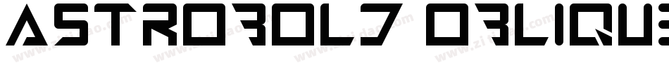 AstroBold Oblique字体转换